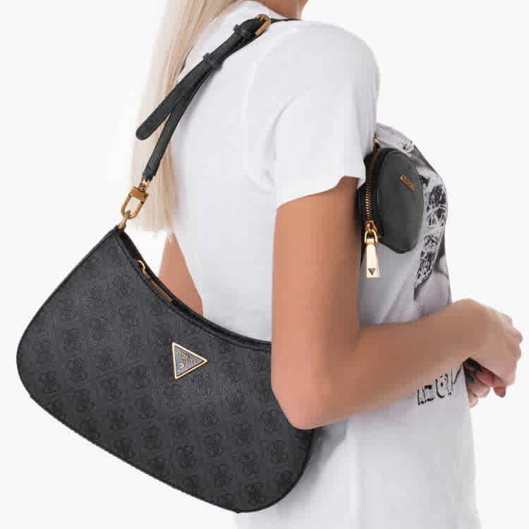Guess Noelle Black Shoulder Bag-3