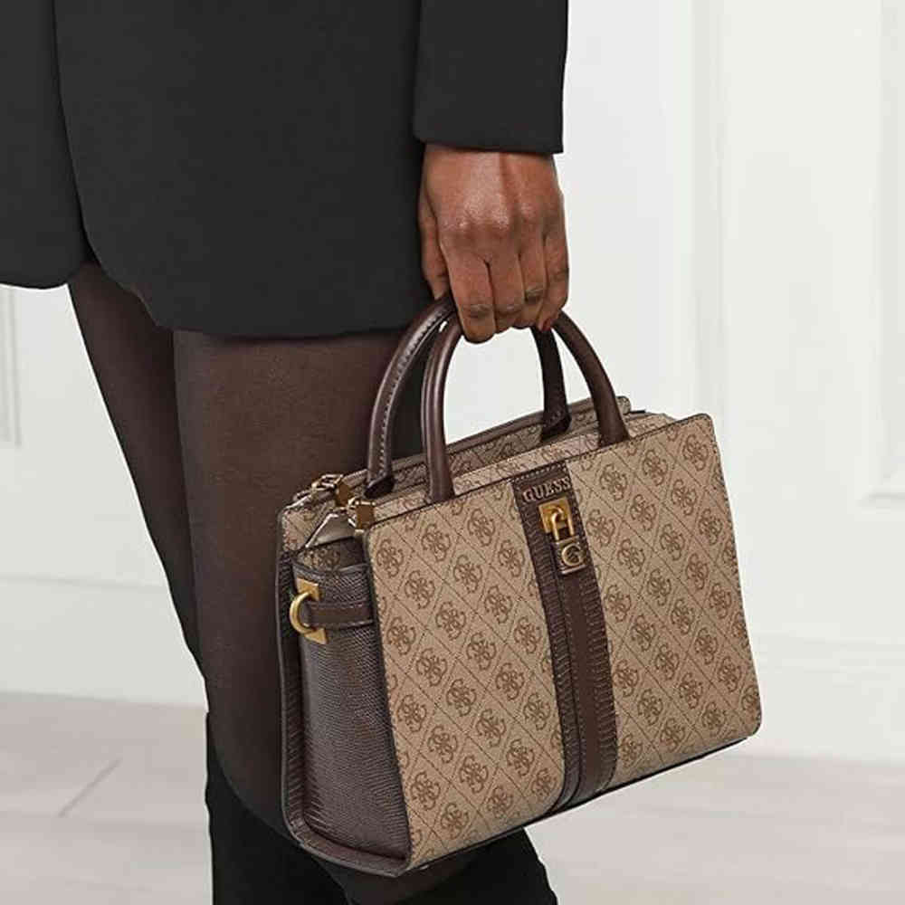 Guess Ginevra Premium Brown Handbag-6