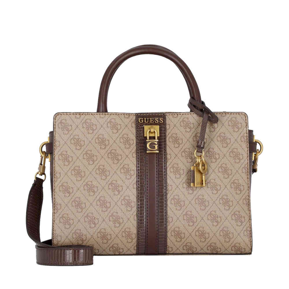 Brown Guess Ginevra Premium Dark Grey Handbag