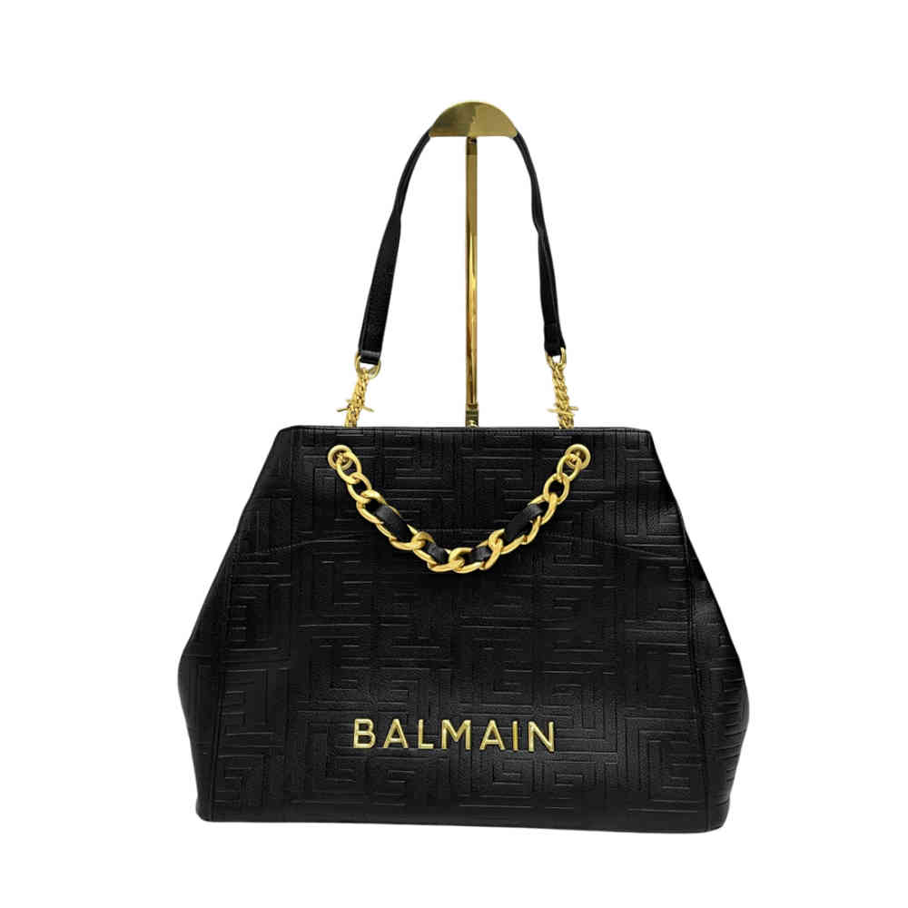 Balmain Premium Black Tote Bags-thumb-0