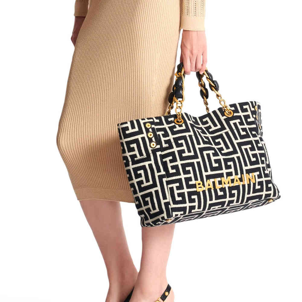 Balmain Premium Black Tote Bags-6