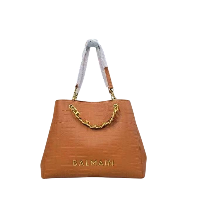 Brown Balmain Premium Black Tote Bags