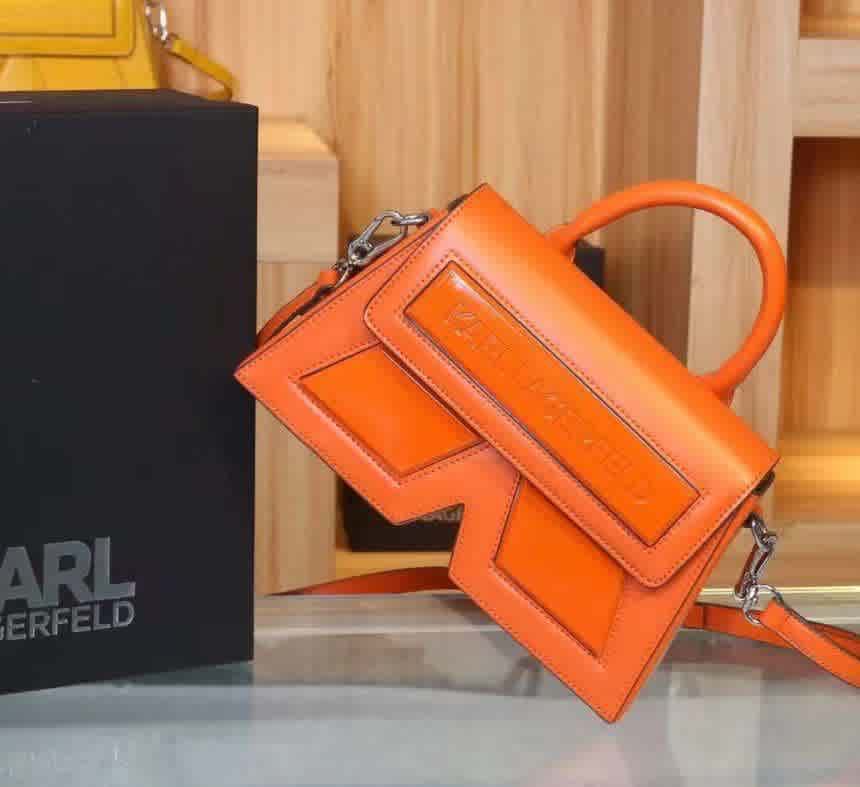 Orange Karl Lagerfeld Paris Simone Crossbody Sky Blue Shoulder Bag