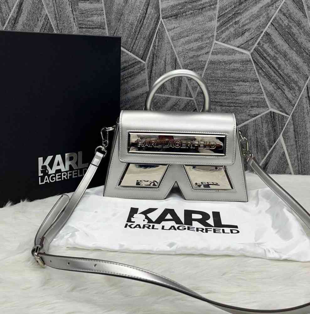 Karl Lagerfeld Leather Printed Karl For Women Handbag-thumb-0