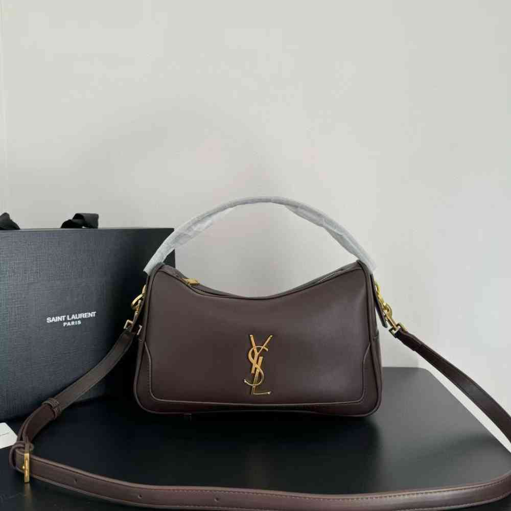 Brown YSL Jamie Ponchon Brown gold bag