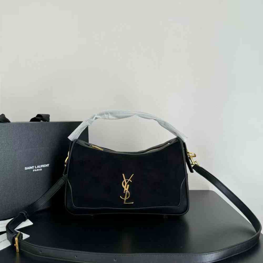 Black YSL Jamie Ponchon Brown bag