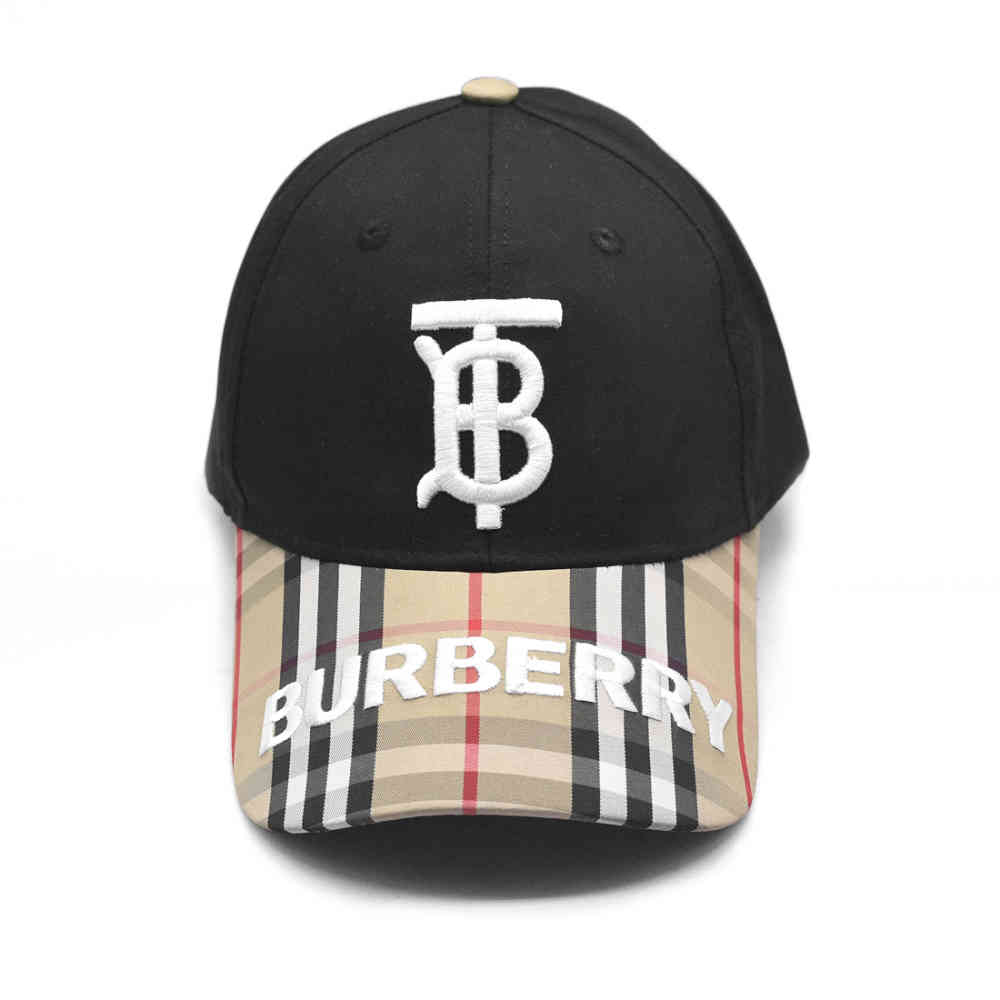 Burberry TB Embroidered Black Premium Cap-1