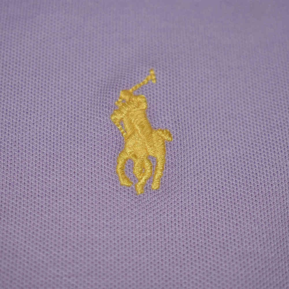 Ralph Lauren Embroidery Logo Purple Premium Dress-3