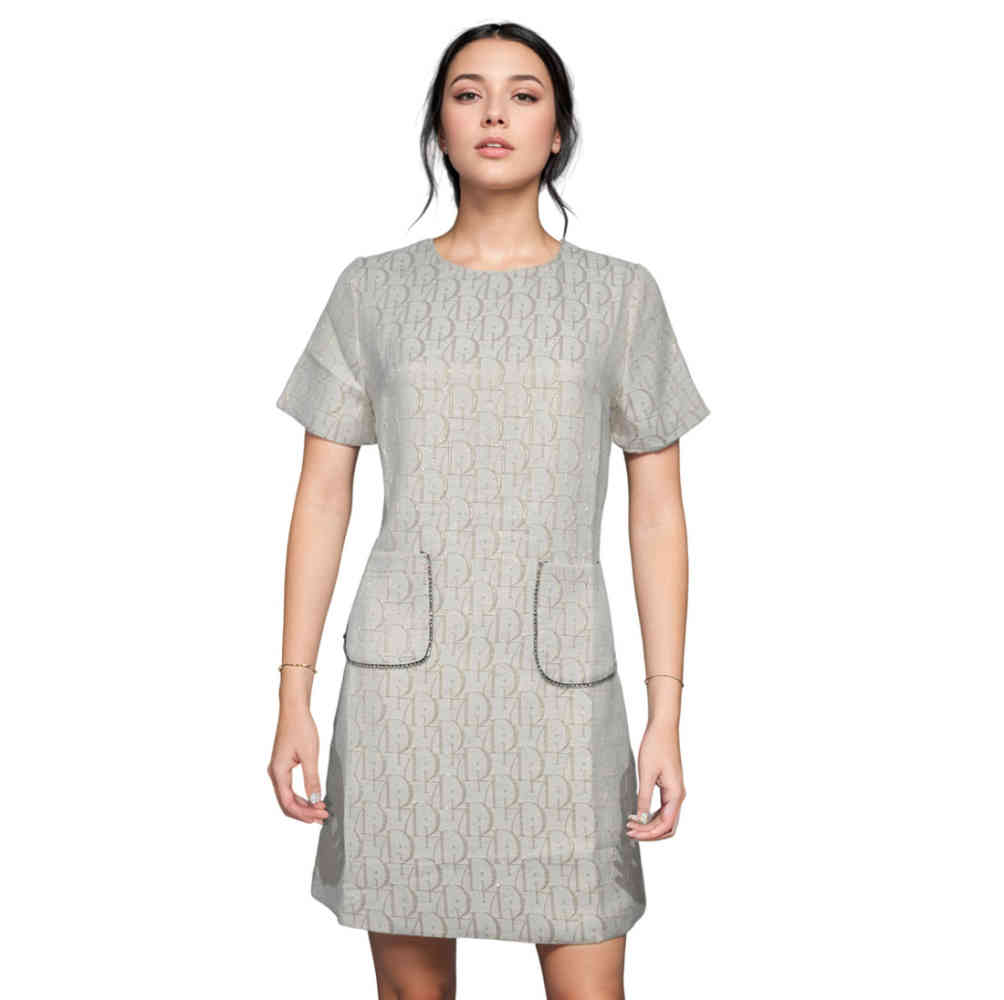 Dior Premium Cream Quality Cream Dress-1