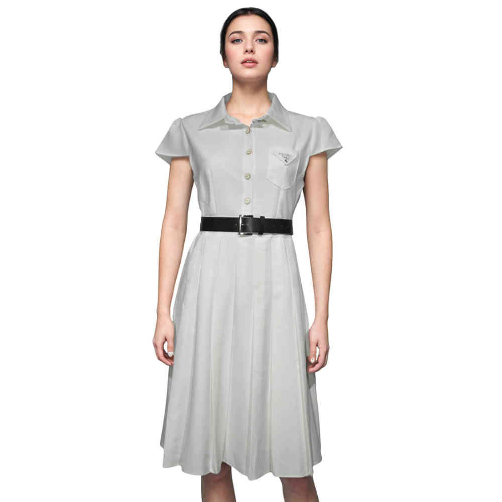 Prada White Premium Quality Dress-thumb-1
