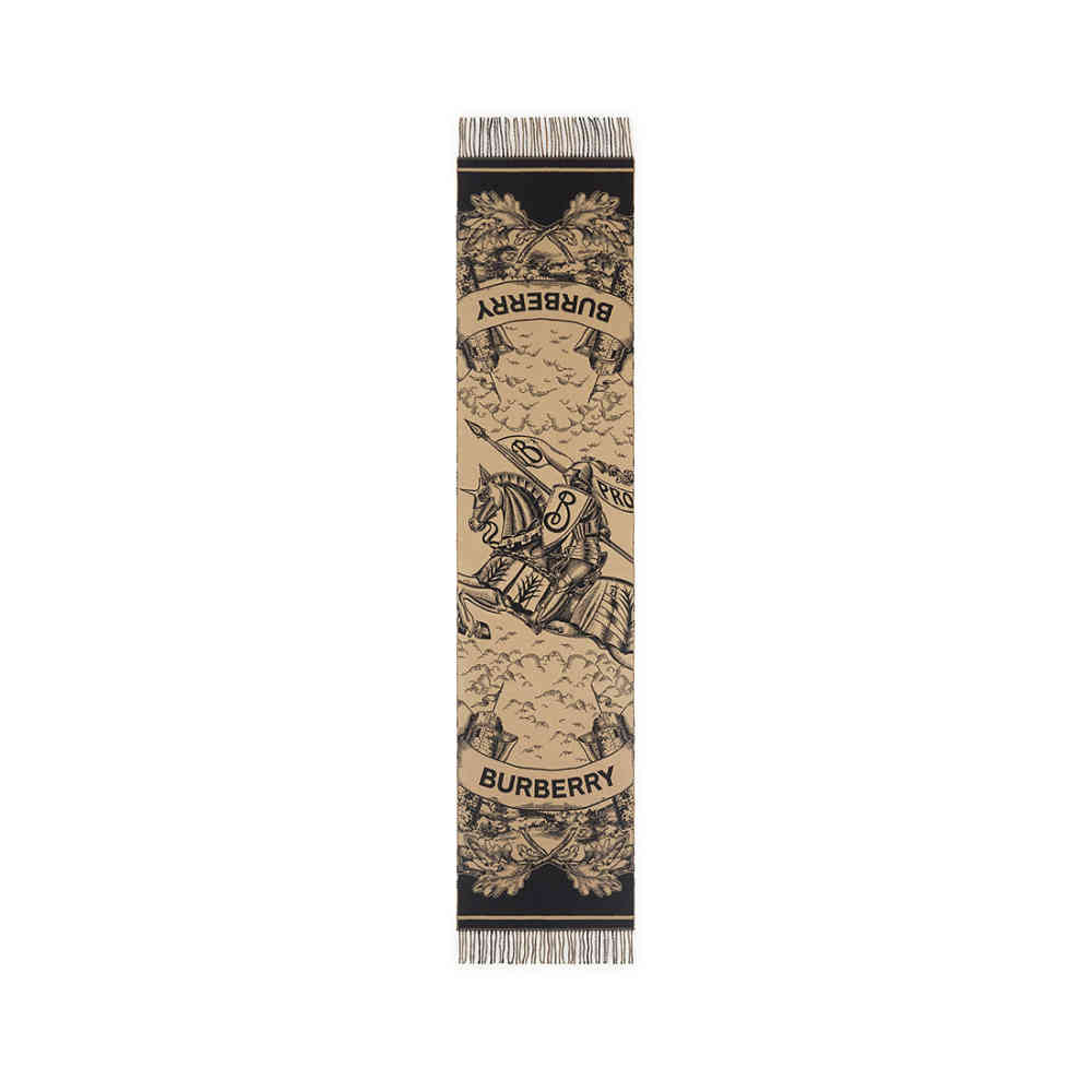Burberry Reversible EKD Cashmere Scarf-1