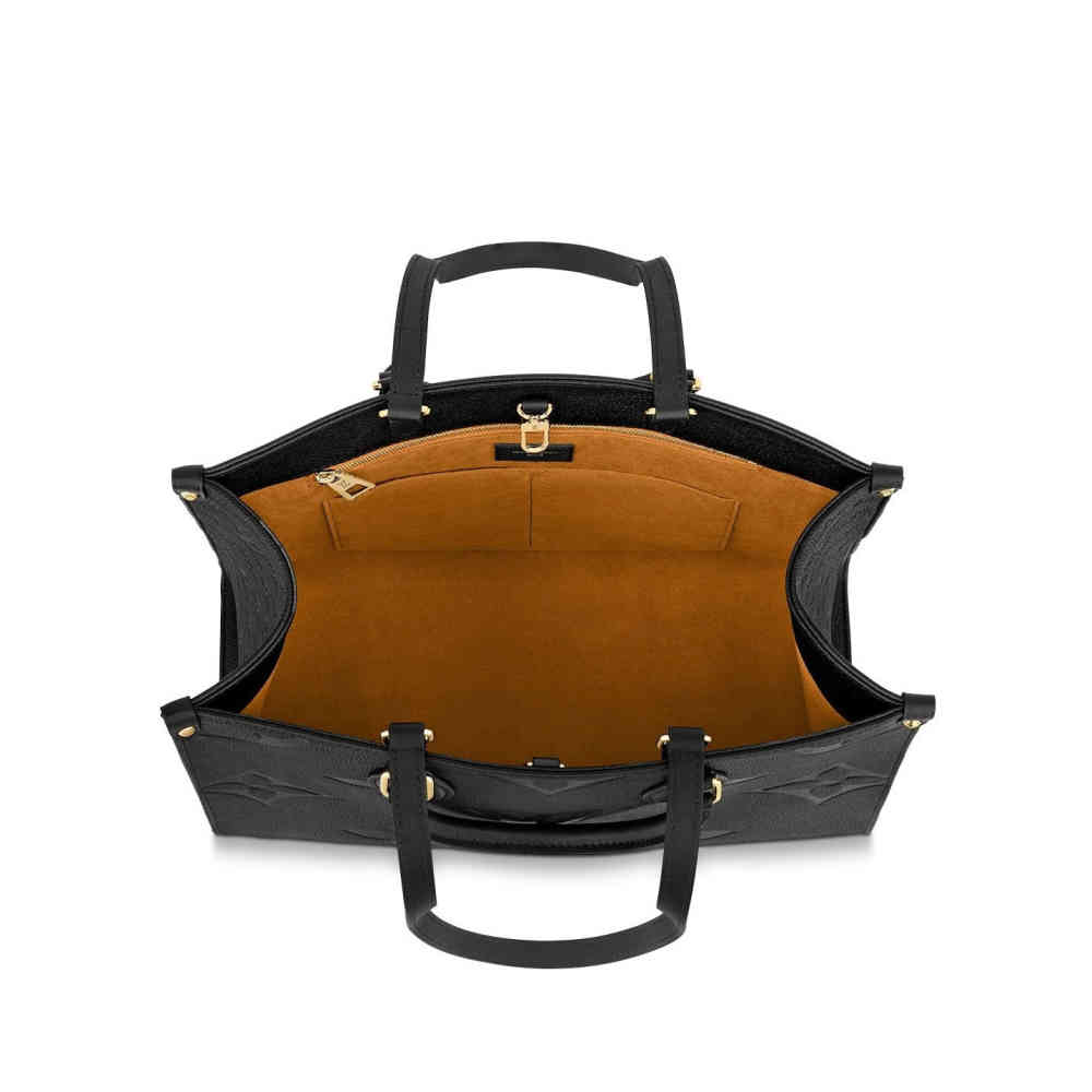 Louis Vuitton Onthego MM Black Tote Bag-3