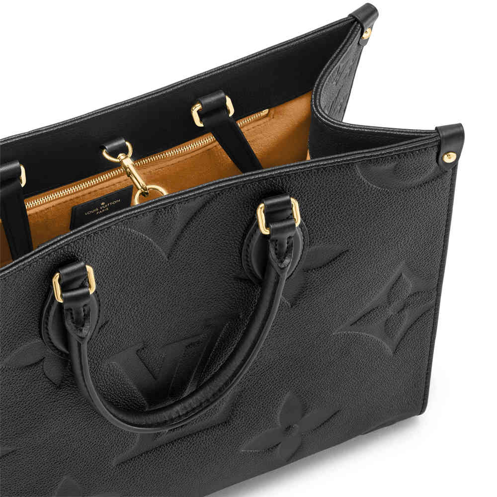 Louis Vuitton Onthego MM Black Tote Bag-2