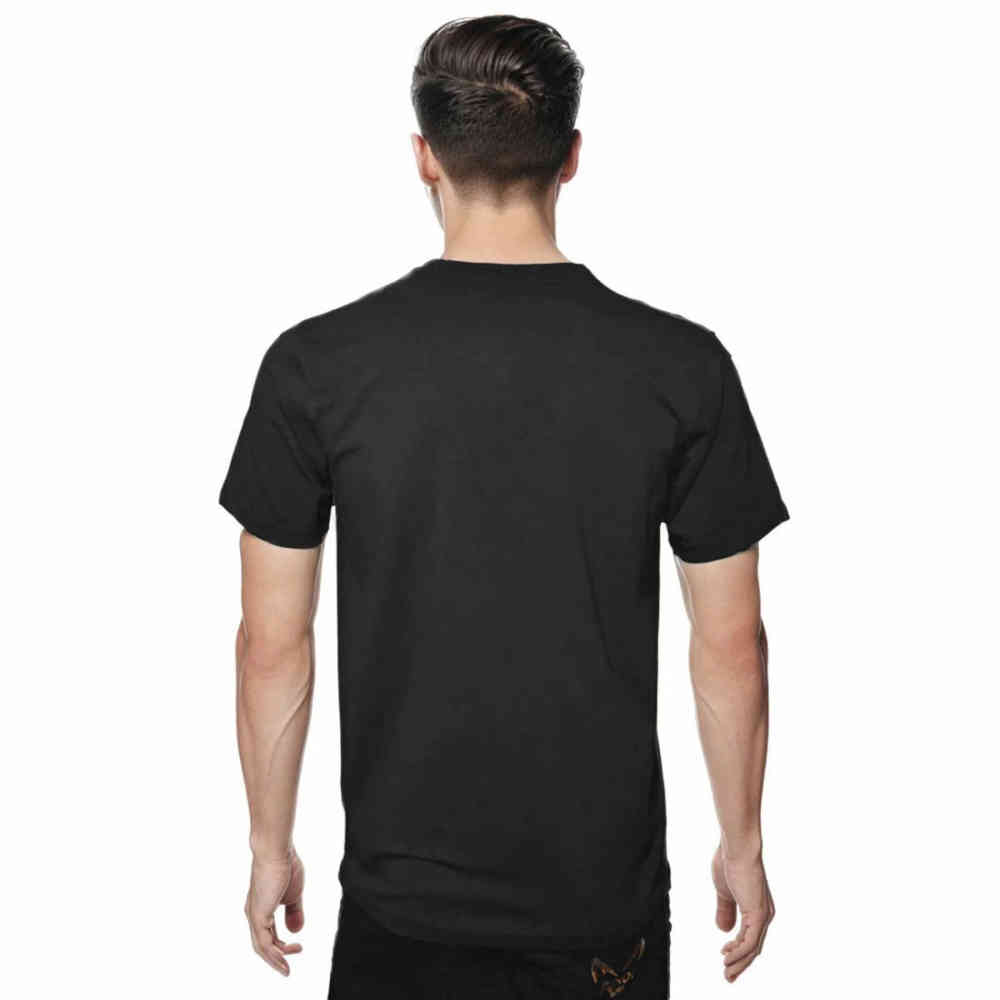 Armani Exchange Black Mercerized Cotton Metal Print T-shirt-1