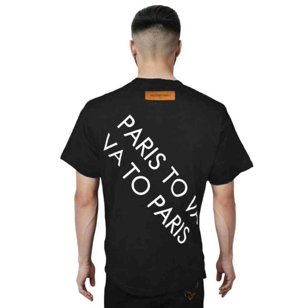 Louis Vuitton Virginia is for Lovers Print Black T-shirt-thumb-1