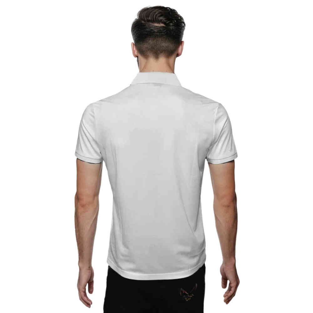 Christian Dior Bee Embroidered White Premium Polo T-shirt-thumb-1