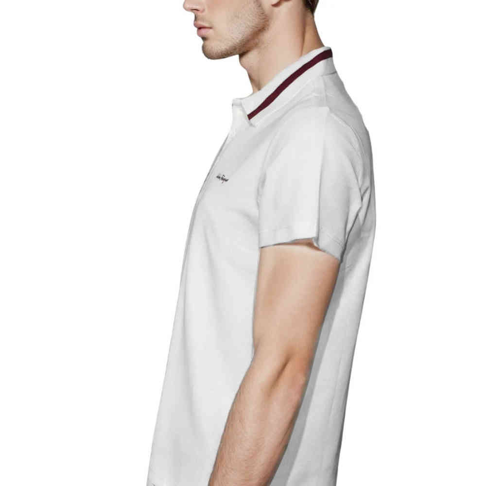 Salvatore Ferragamo Embroidered logo White Polo T-shirt-3