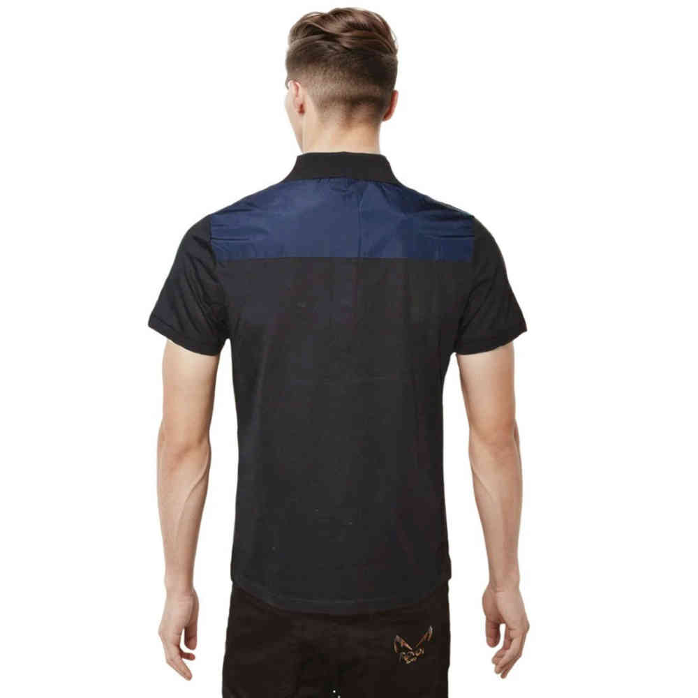 Prada Black Premium Stretch Cotton Polo T-shirt-thumb-1