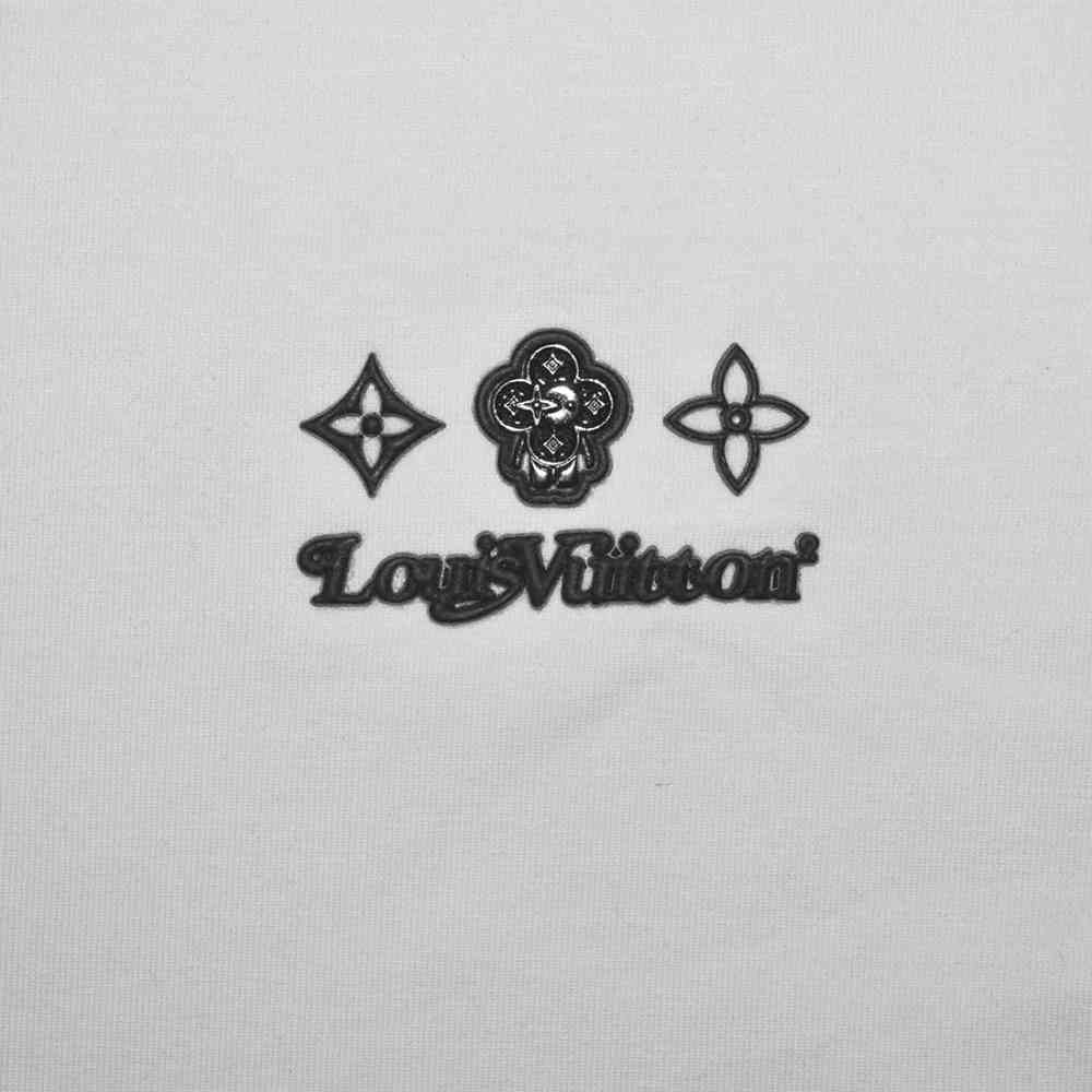 Louis Vuitton White Premium Quality T-shirt-3