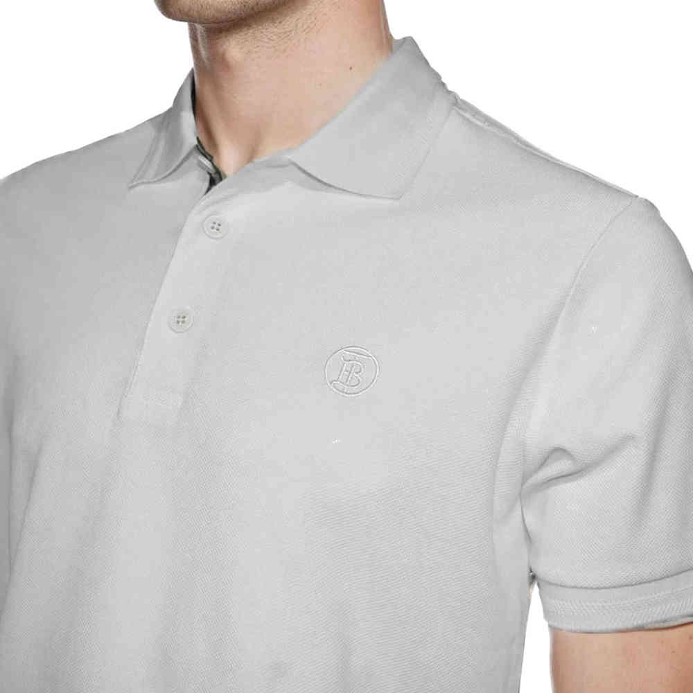 Burberry White Premium Quality Half Sleeve T-shirt-2