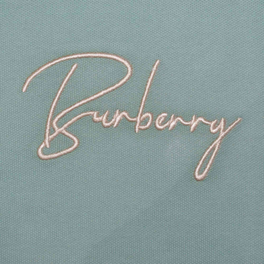 Burberry Green Premium Quality Polo Tees-thumb-3
