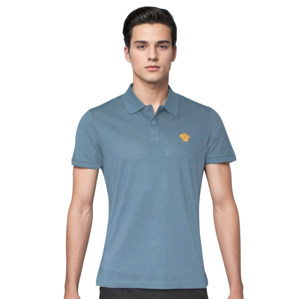 Blue Versace White Premium Quality T-Shirt