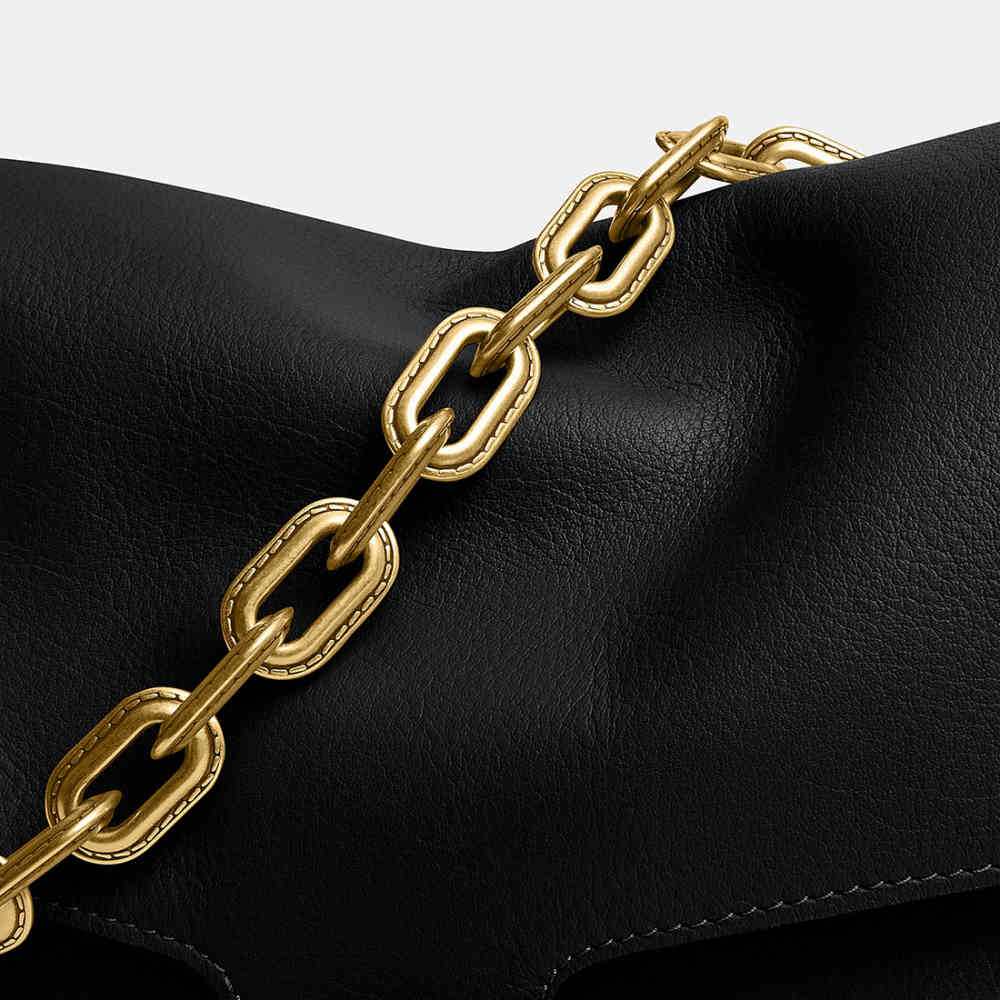 Coach Chain Tabby Black Shoulder Bag-4
