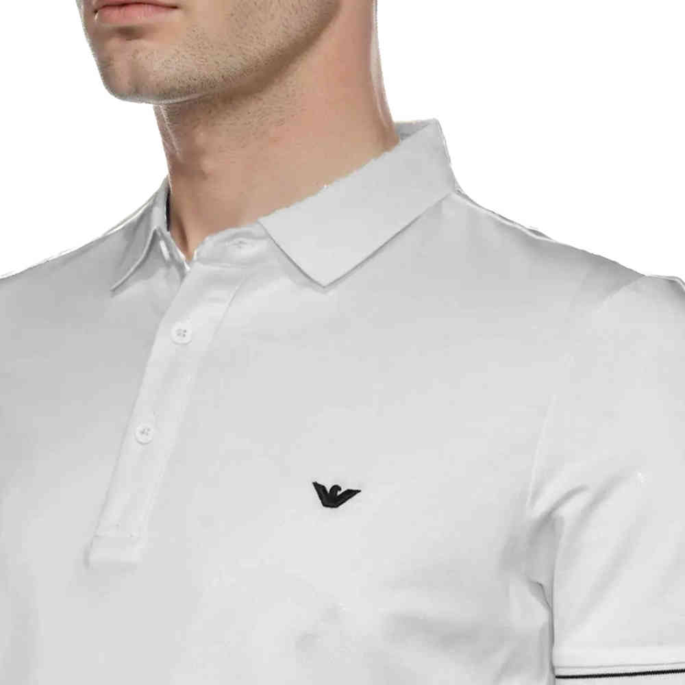 Emporio Armani Embossed logo White Premium T-shirt-thumb-2