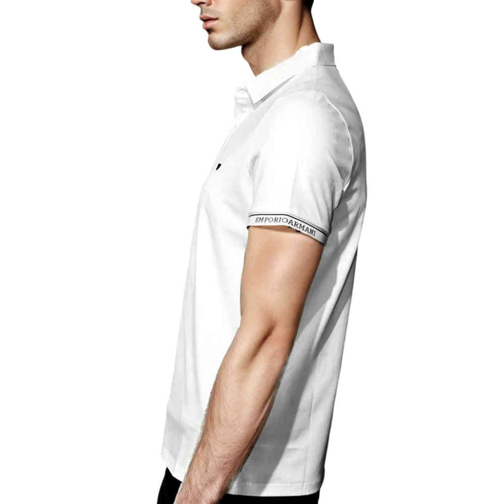 Emporio Armani Embossed logo White Premium T-shirt-thumb-3