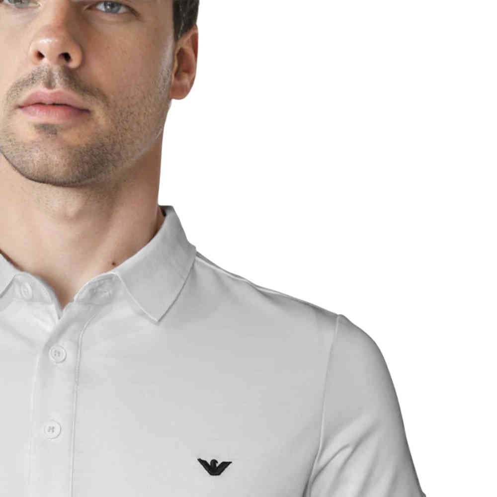 Emporio Armani Embossed logo White Premium T-shirt-thumb-4