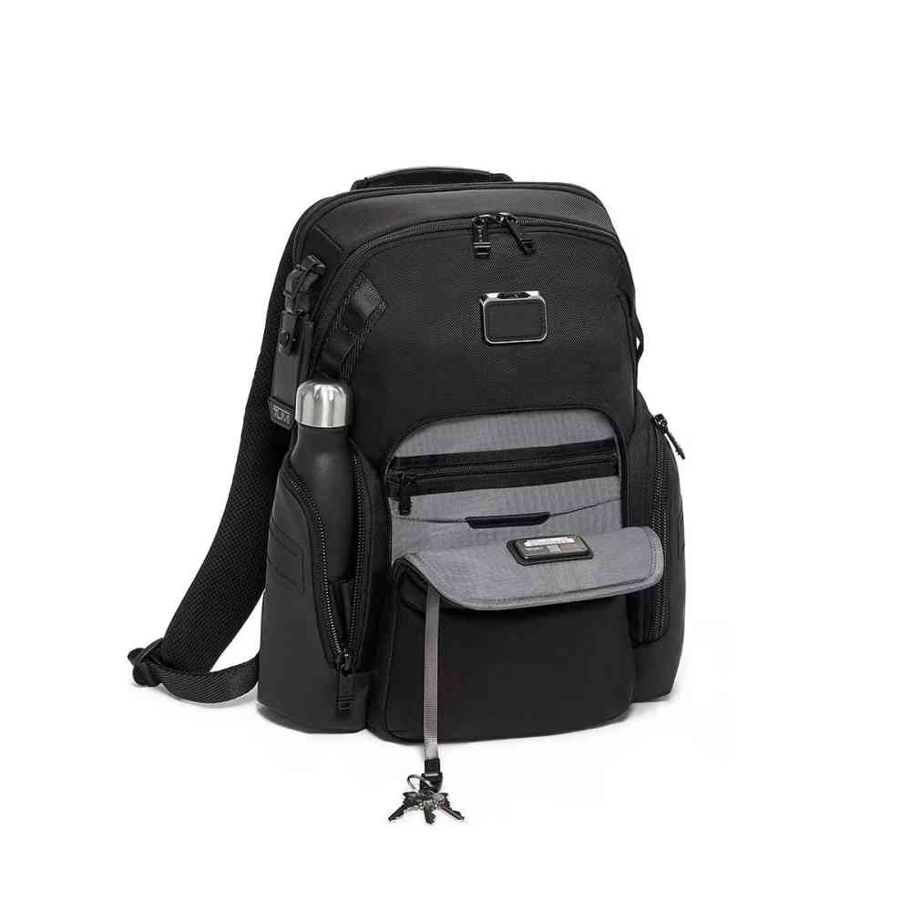 Tumi Alpha Bravo Navigation Black Backpack-thumb-3