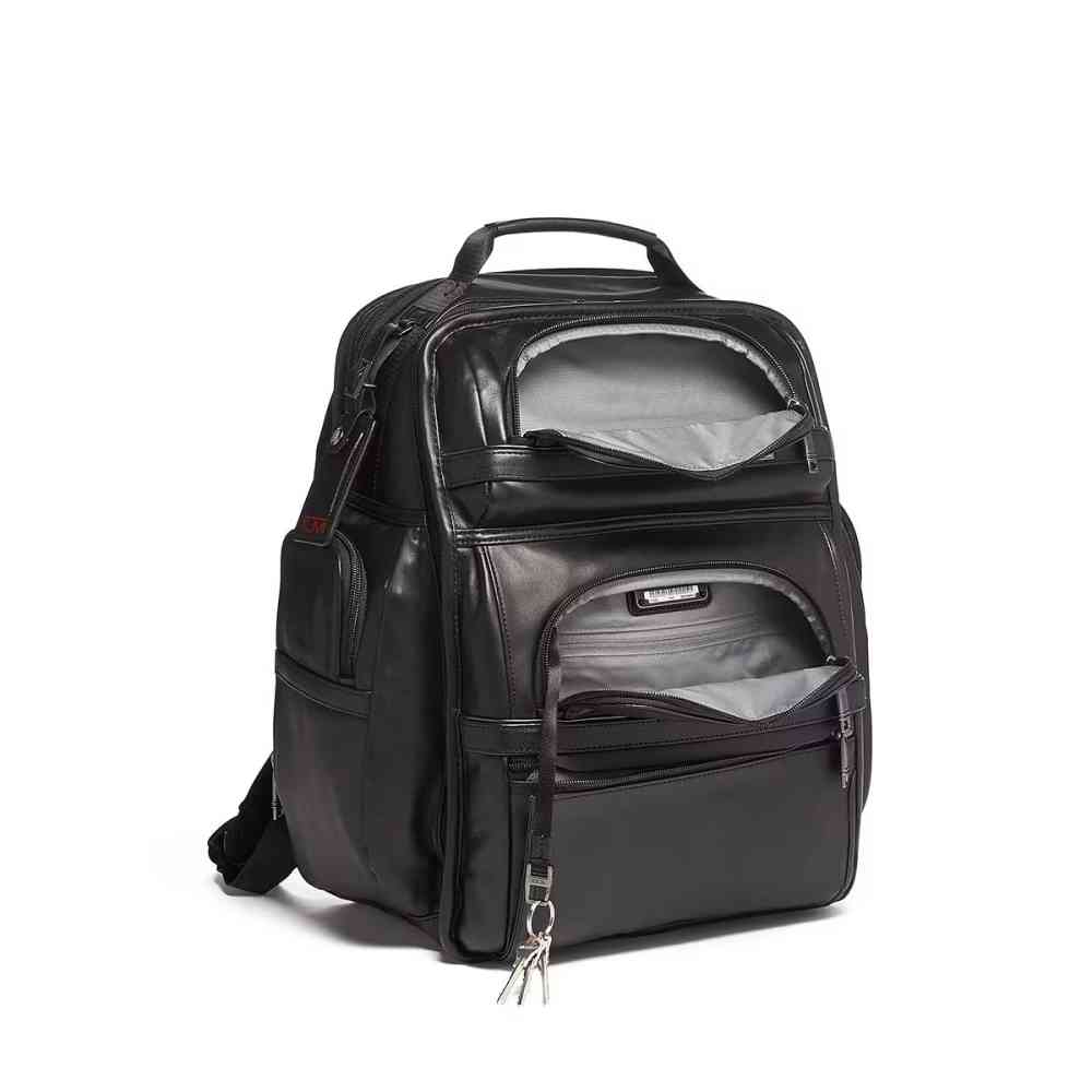 Tumi Brief Pack Leather Backpack-thumb-2