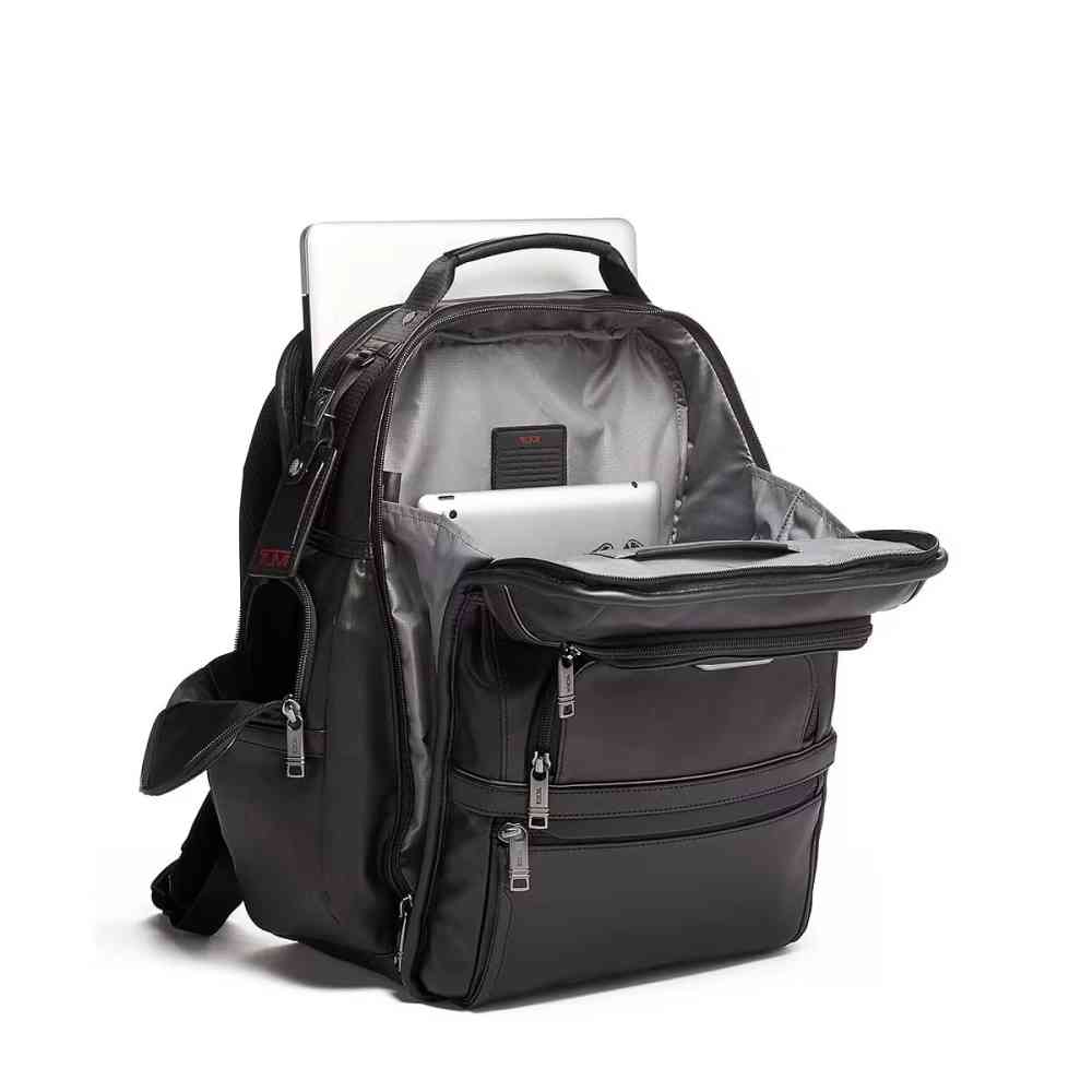 Tumi Brief Pack Leather Backpack-thumb-3