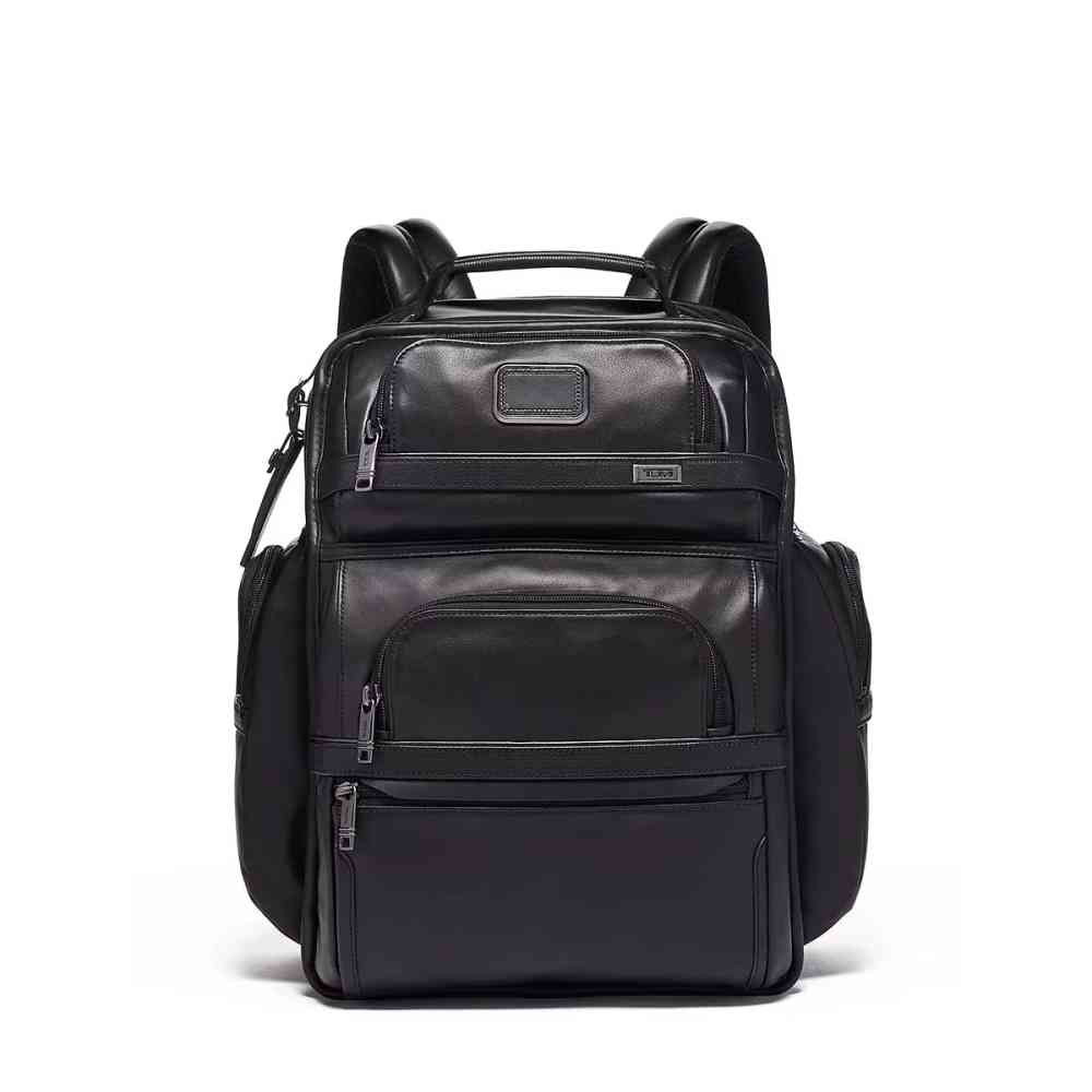 Tumi Brief Pack Leather Backpack-thumb-0