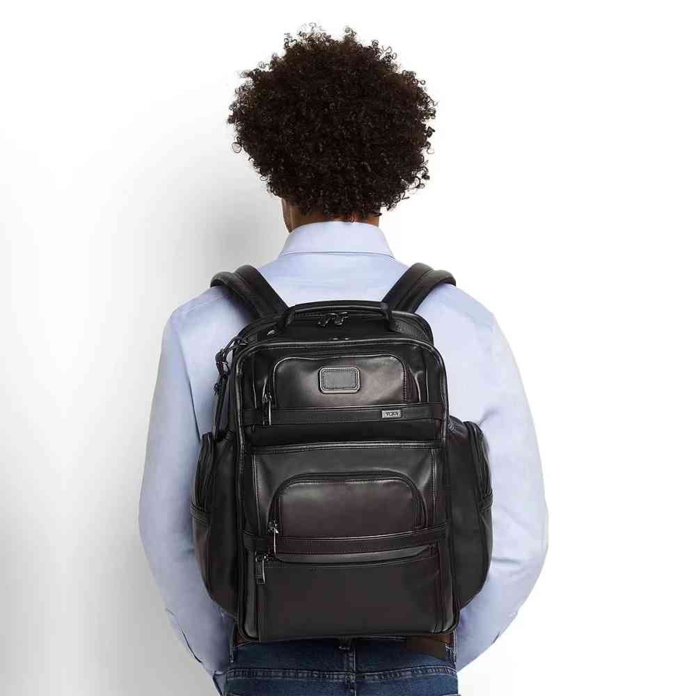 Tumi Brief Pack Leather Backpack-thumb-5