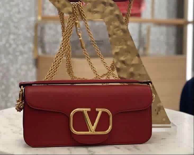 Wine Valentino Locò Green Sling Bag