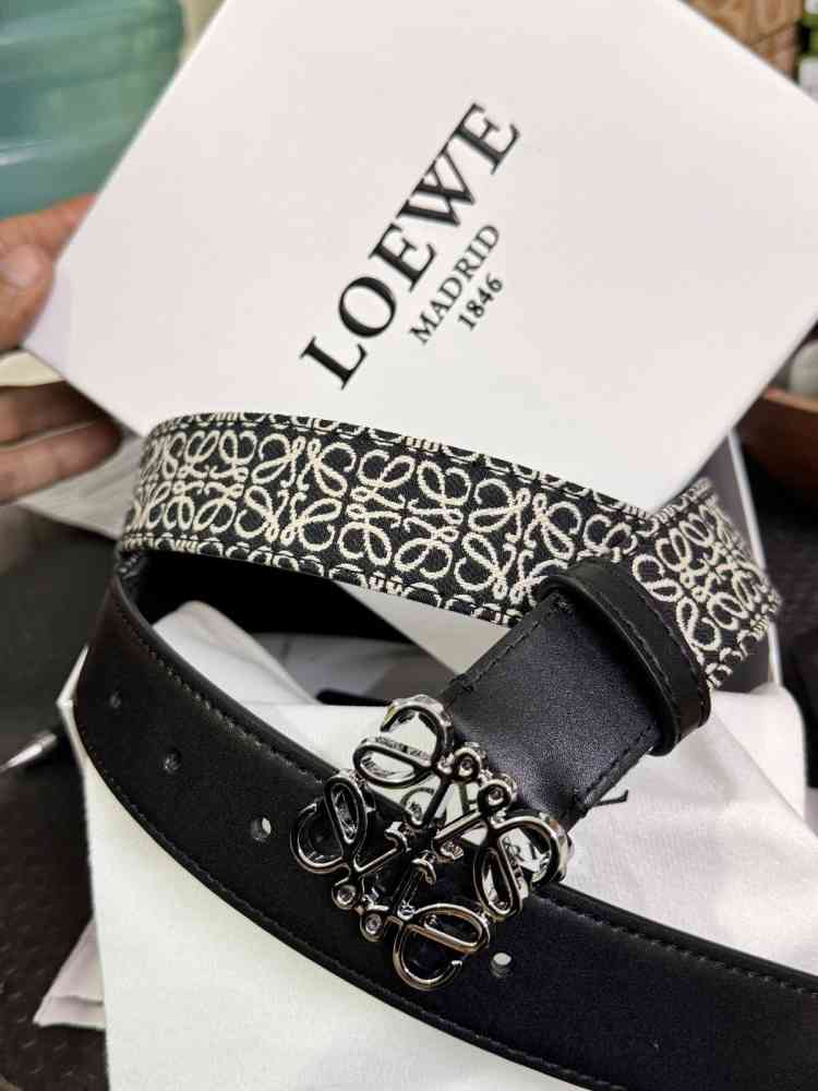 Loewe Black Premium Quality Belt-thumb-0