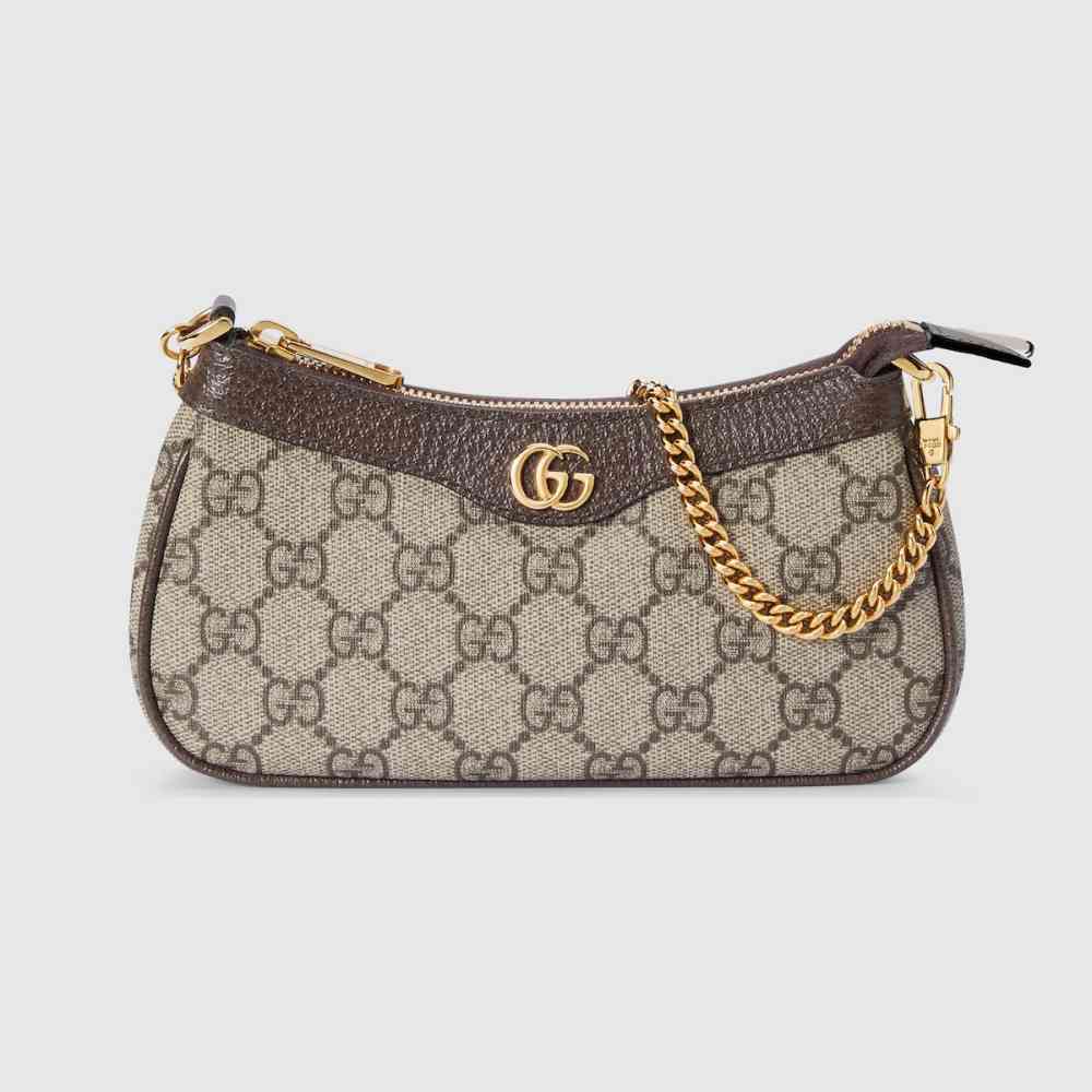 Beige Gucci Ophidia White Mini Shoulder Bag