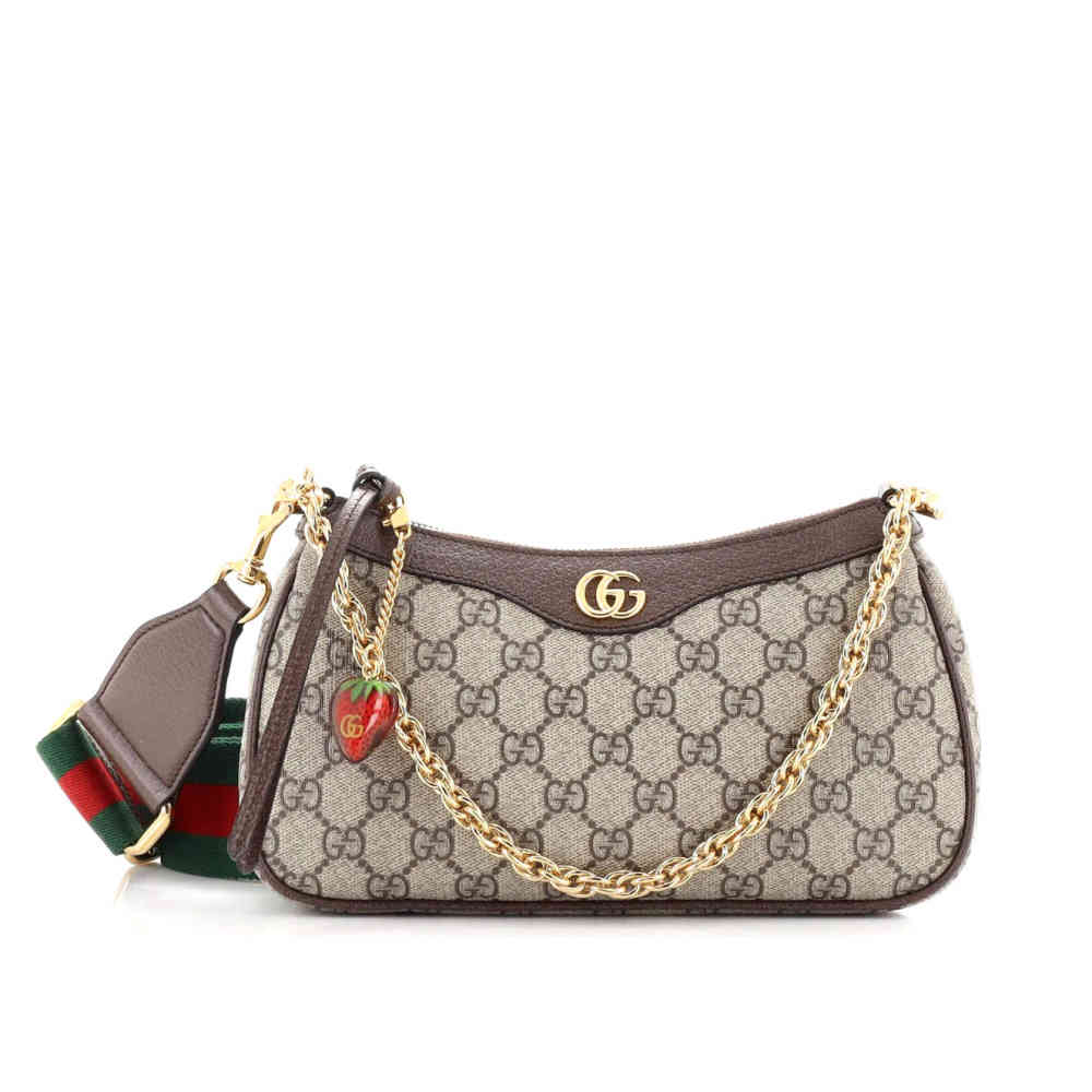Beige Gucci ophidia gg supreme Cream Shoulder bag