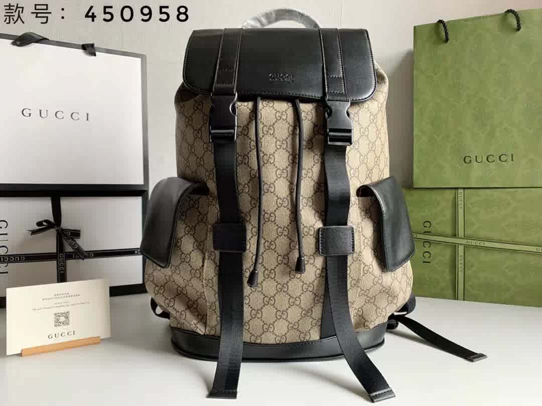 Gucci Brown Premium Backpack-thumb-1