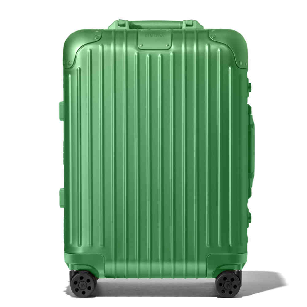 Green Rimowa Titanium Premium Cabin Trolley Bag