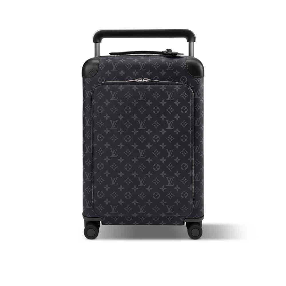 Black Louis Vuitton Brown Premium Cabin Trolley Bag with Front zipped compartment
