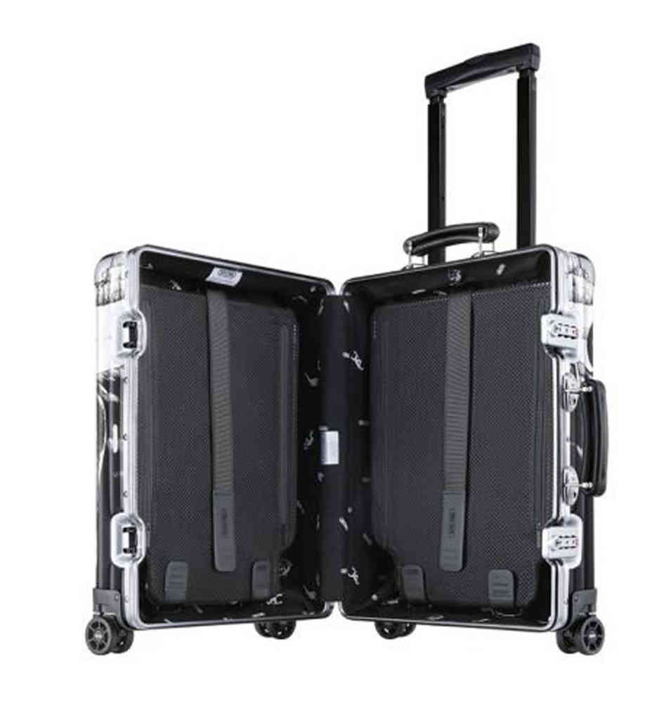 Rimowa Black Yue Minjun Limited Edition Premium Cabin Trolley Bag-thumb-3