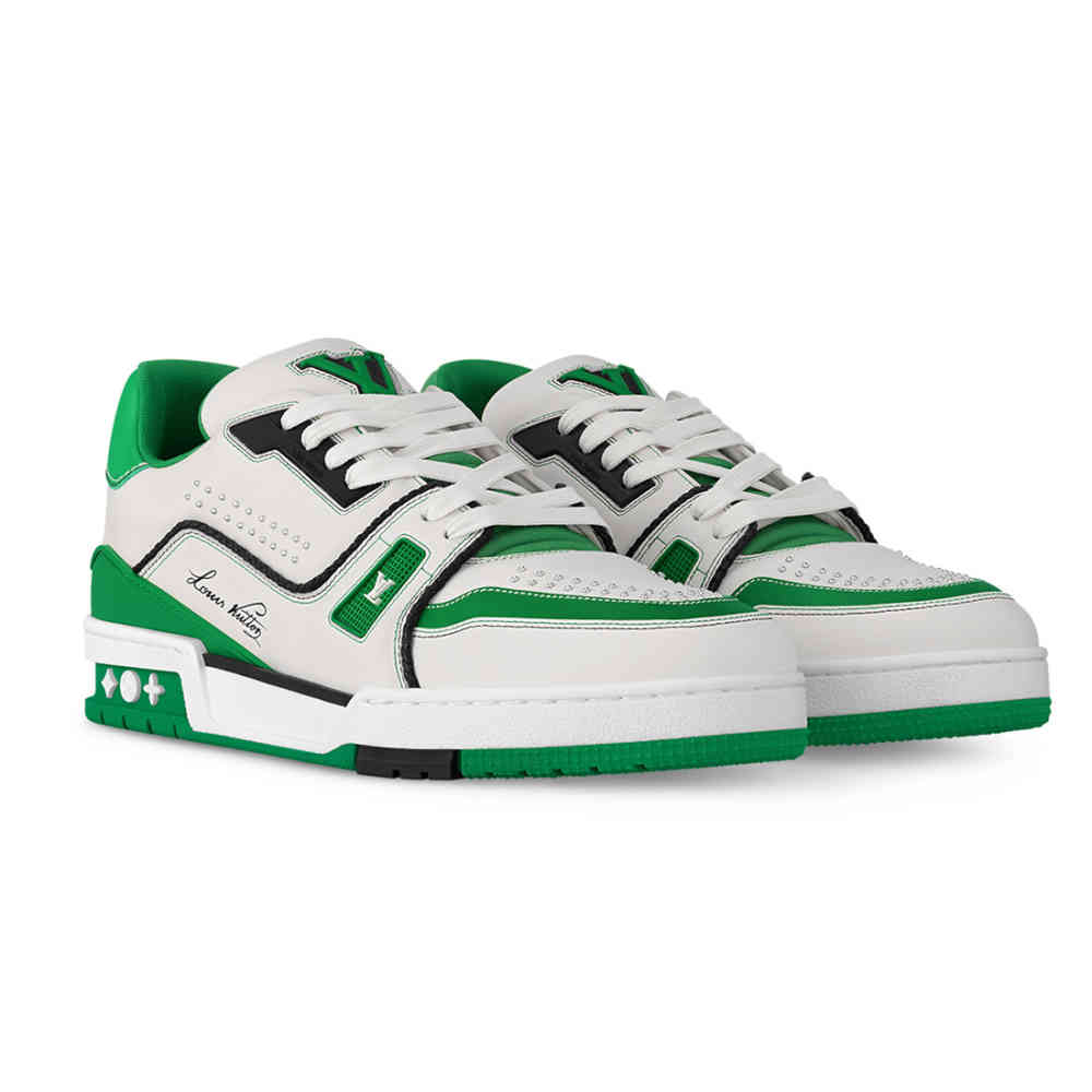 Louis Vuitton Green Premium Quality Sneakers-thumb-2