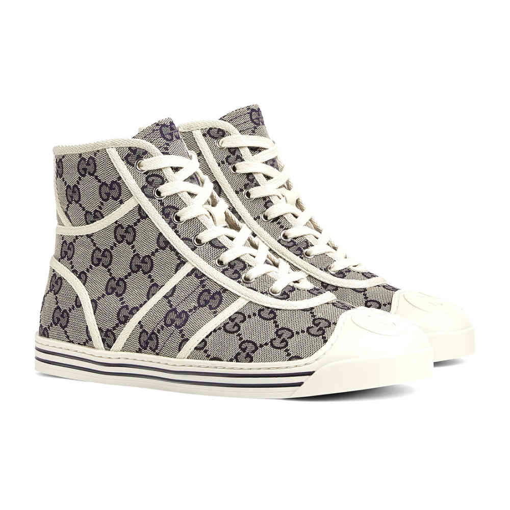 Gucci White & Brown Premium Quality Sneakers-thumb-2