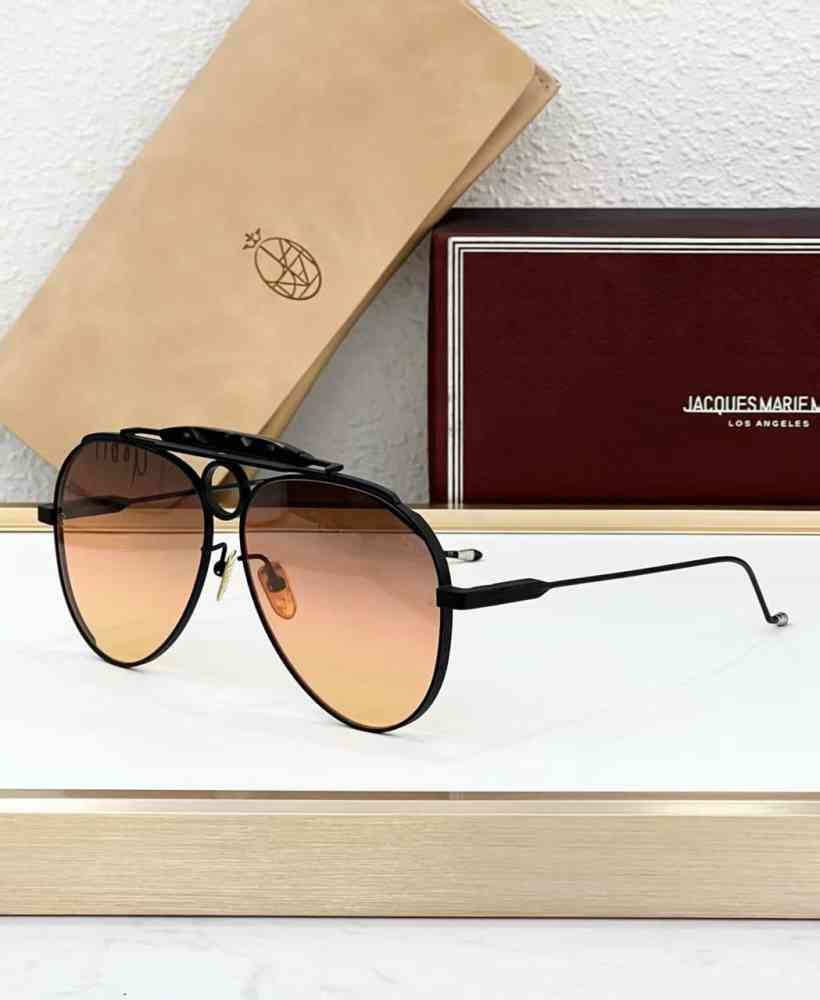 Brown Jacques Marie Mage Golden Luxury Sunglasses