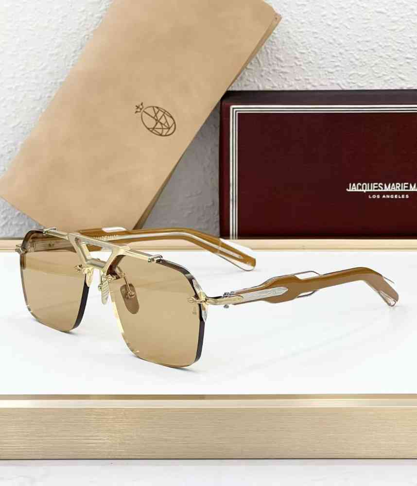 Golden Jacques Marie Mage Green Luxury Sunglasses
