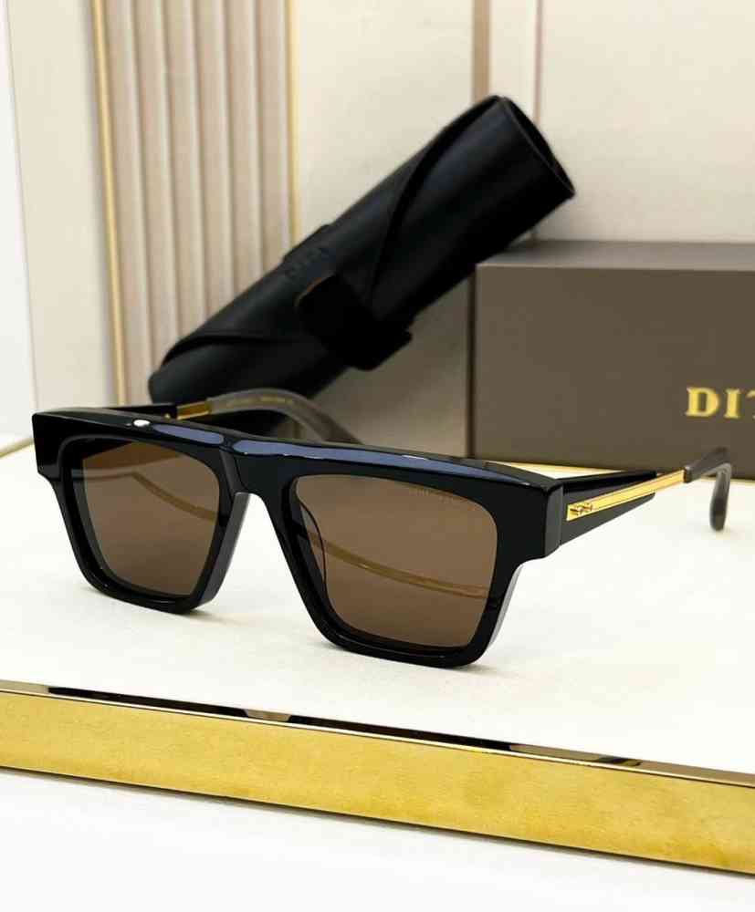 Golden & Brown Dita Black & Brown Premium Quality Sunglasses
