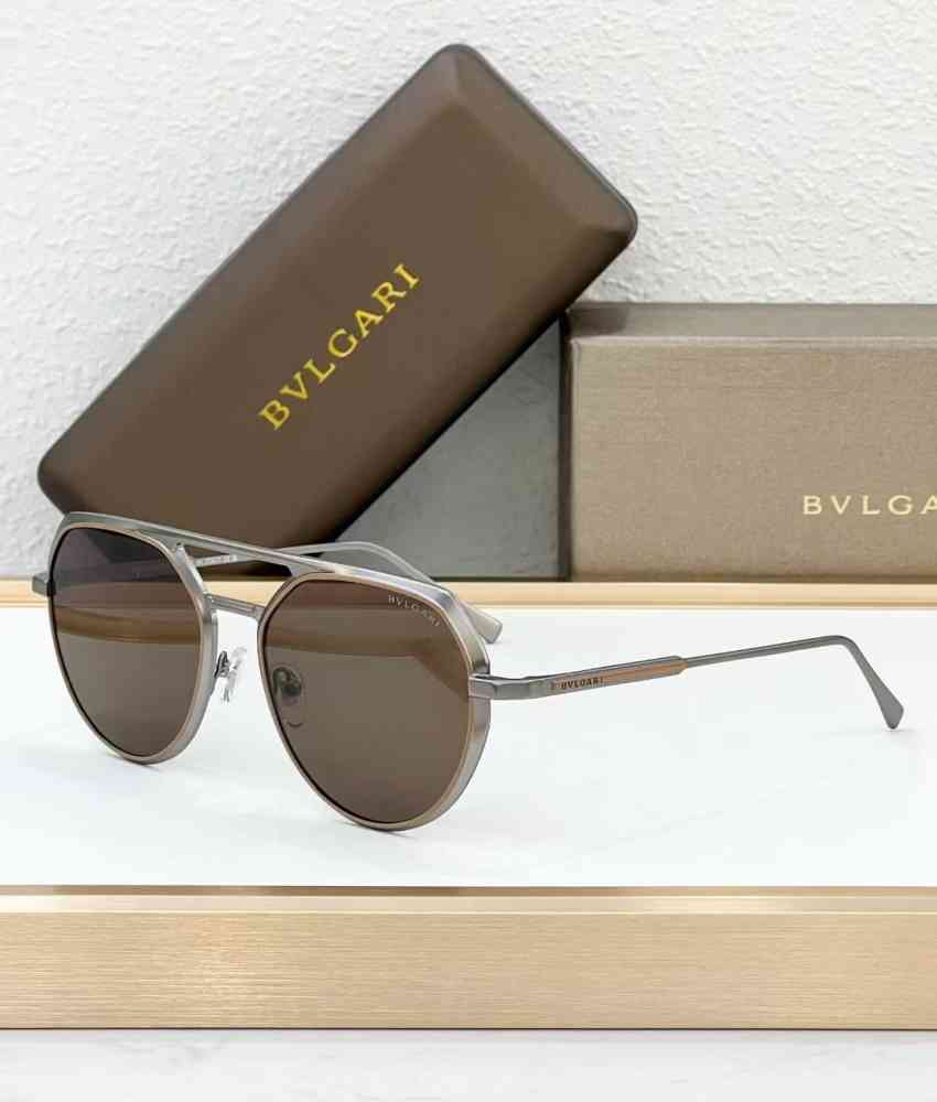 Brown Bvlgari Grey Luxury Sunglasses