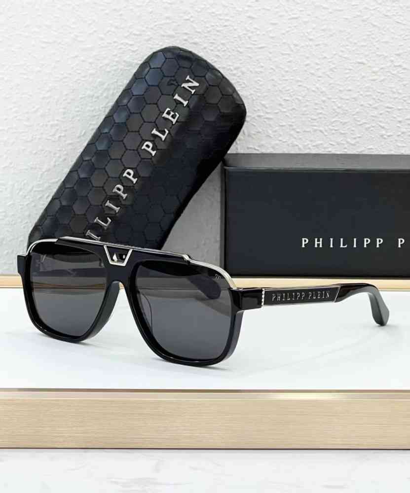 Grey Philipp Plein Brown Luxury Sunglasses